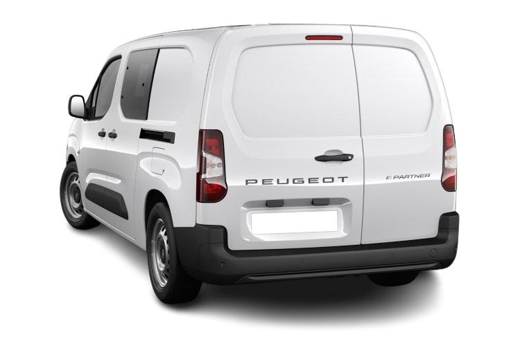Peugeot Partner e-PARTNER Crew Van Long 52kWh 700 Professional Auto, Rear thumbnail